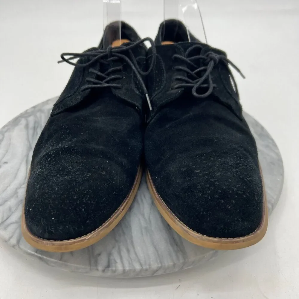 Stacy Adams Mens‎ 15 Black Suede Shoes Dress Oxford Lace Up Round Toe Business